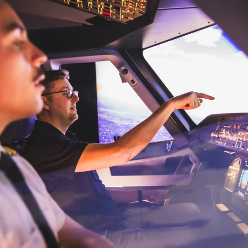 Dans le cockpit