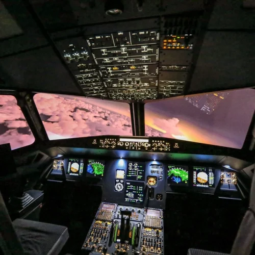 Dans le cockpit
