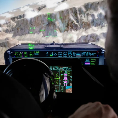 Dans le cockpit