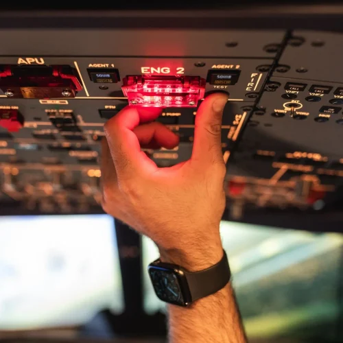 Dans le cockpit