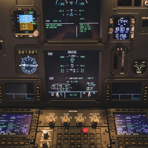 Dans le cockpit