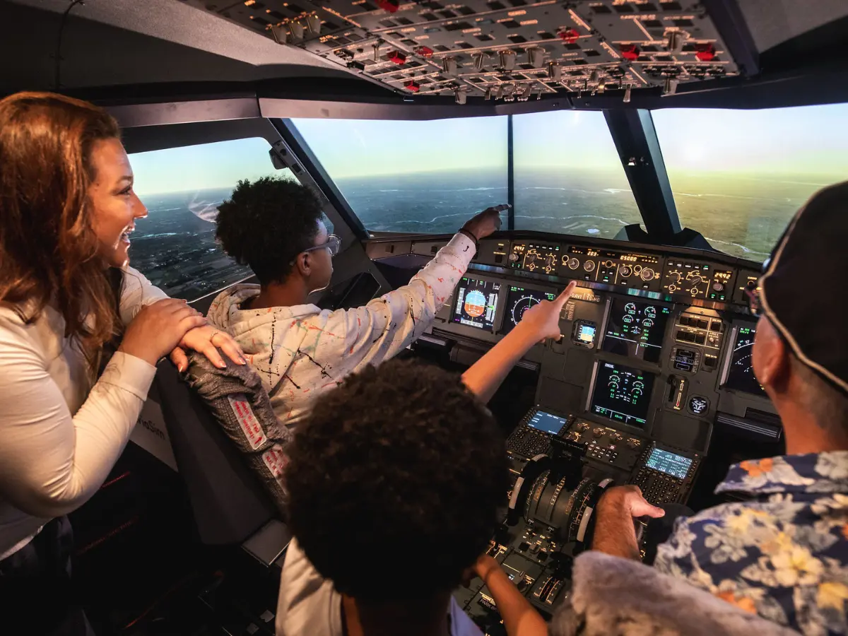 Cockpit simulateur de vol AviaSim