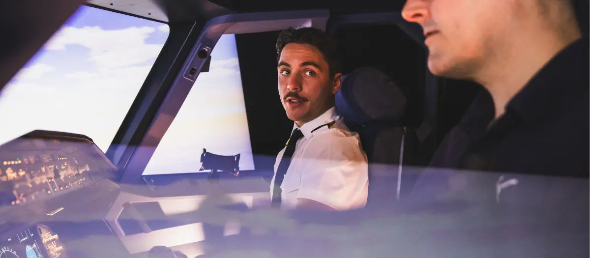 Intérieur d'un cockpit AviaSim